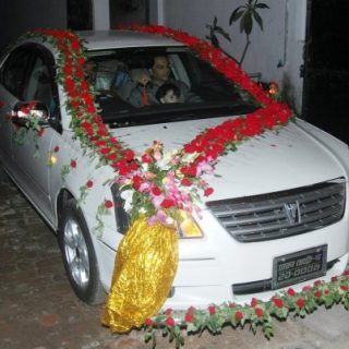 Wedding Car Decoration-604-Installation