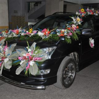 Wedding Car Decoration-605-Installation